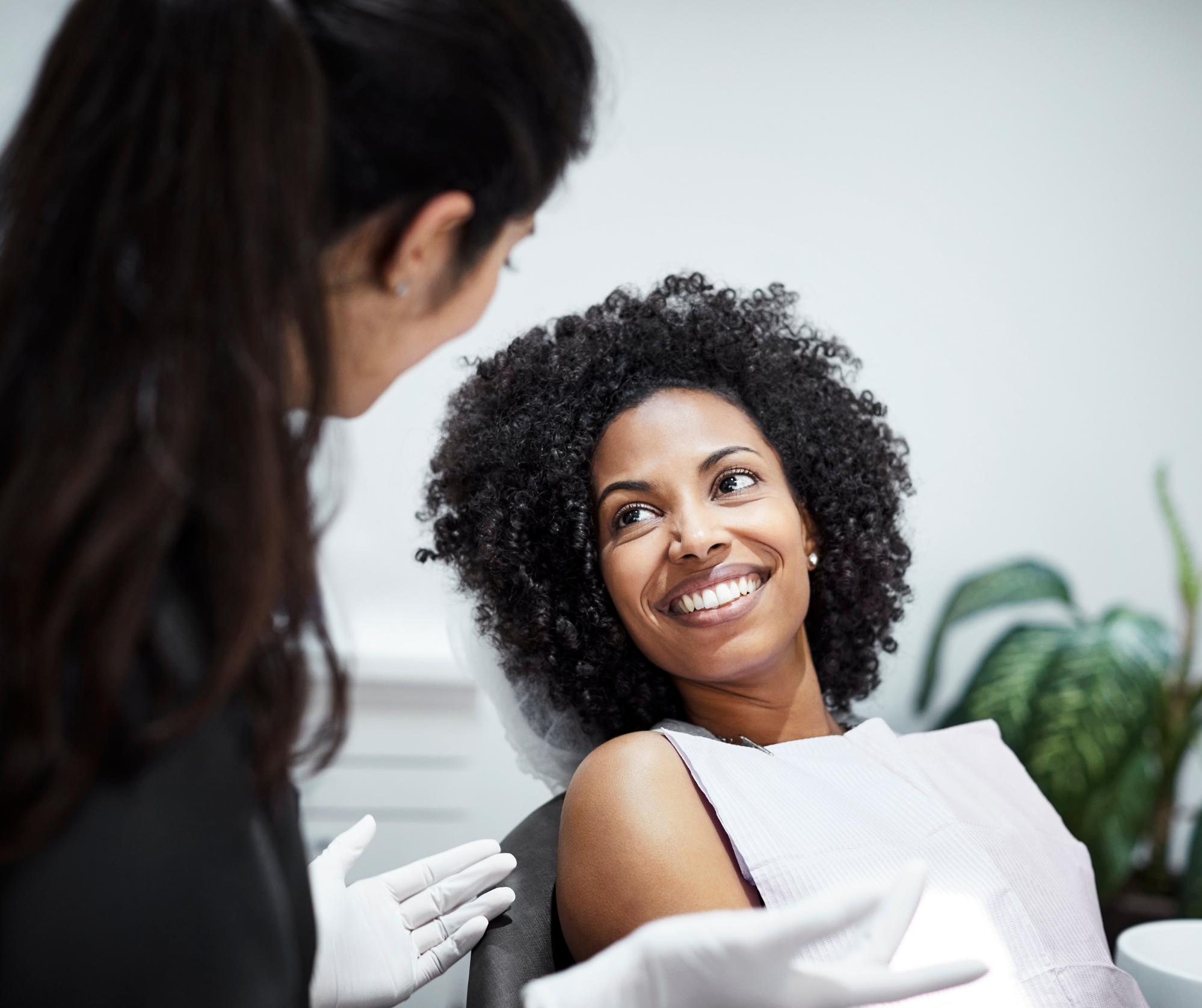 Dentist Talking to Client